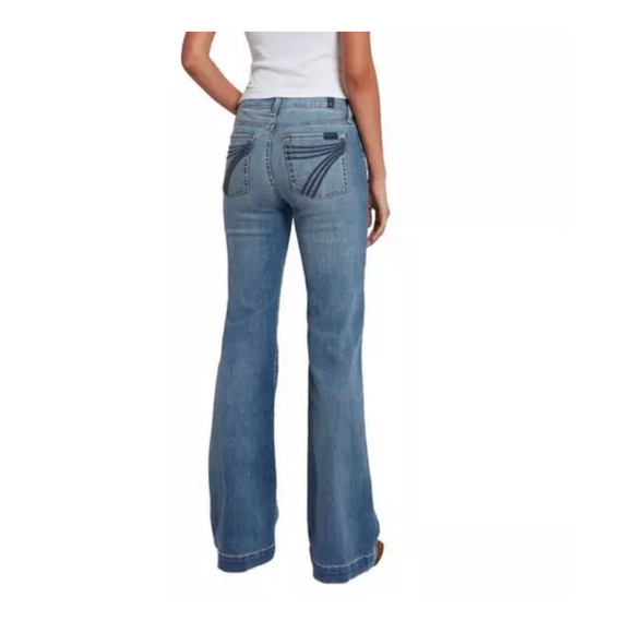 7 For All Mankind Denim - 7 For All Mankind Dojo Tailorless Jeans, Size 28. New with flaw.